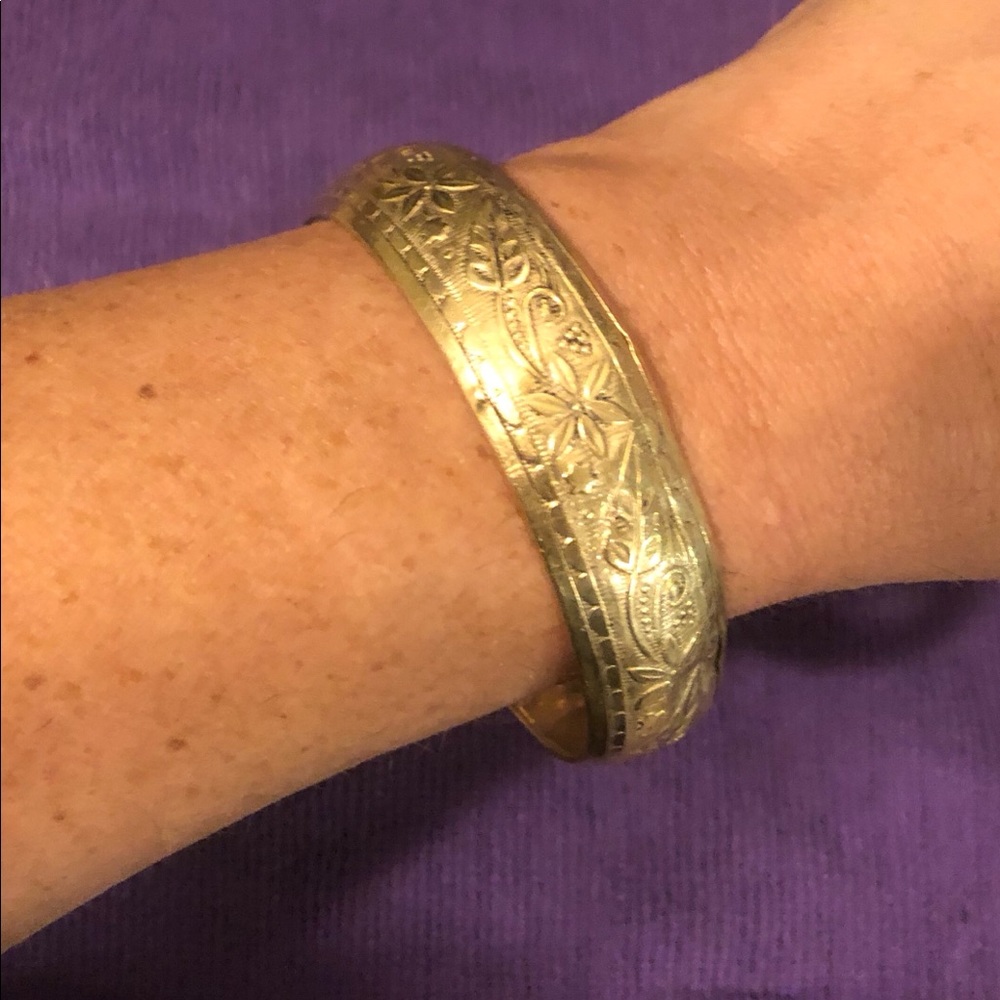 Gold colored bracelet